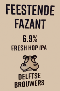 Feestende Fazant van Delftse Brouwers logo